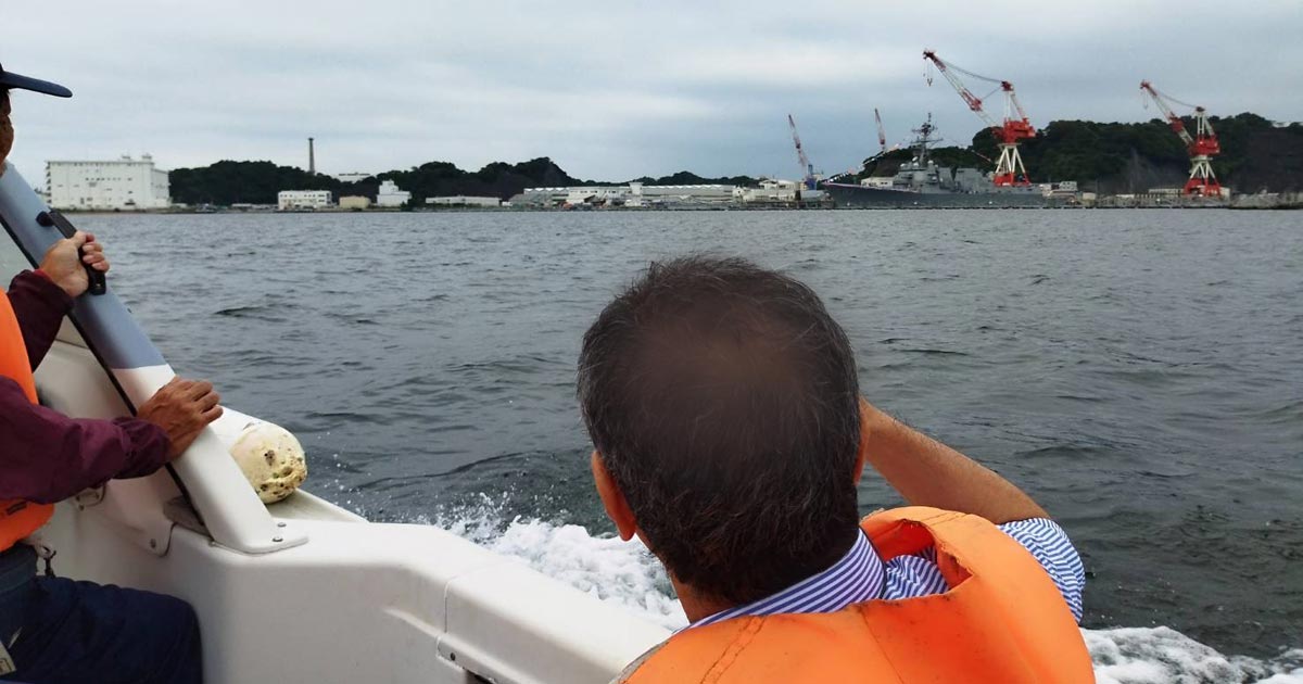 横須賀軍港海上見学